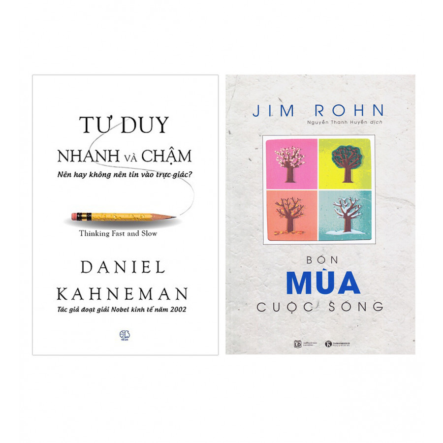 Combo Sách Kĩ Năng  Tư Duy Nhanh Và Chậm (Tái Bản 2017) + Bộ Sách Jim Rohn: Bốn Mùa Cuộc Sống - Châm Ngôn Cuộc Sống (Tái Bản) 