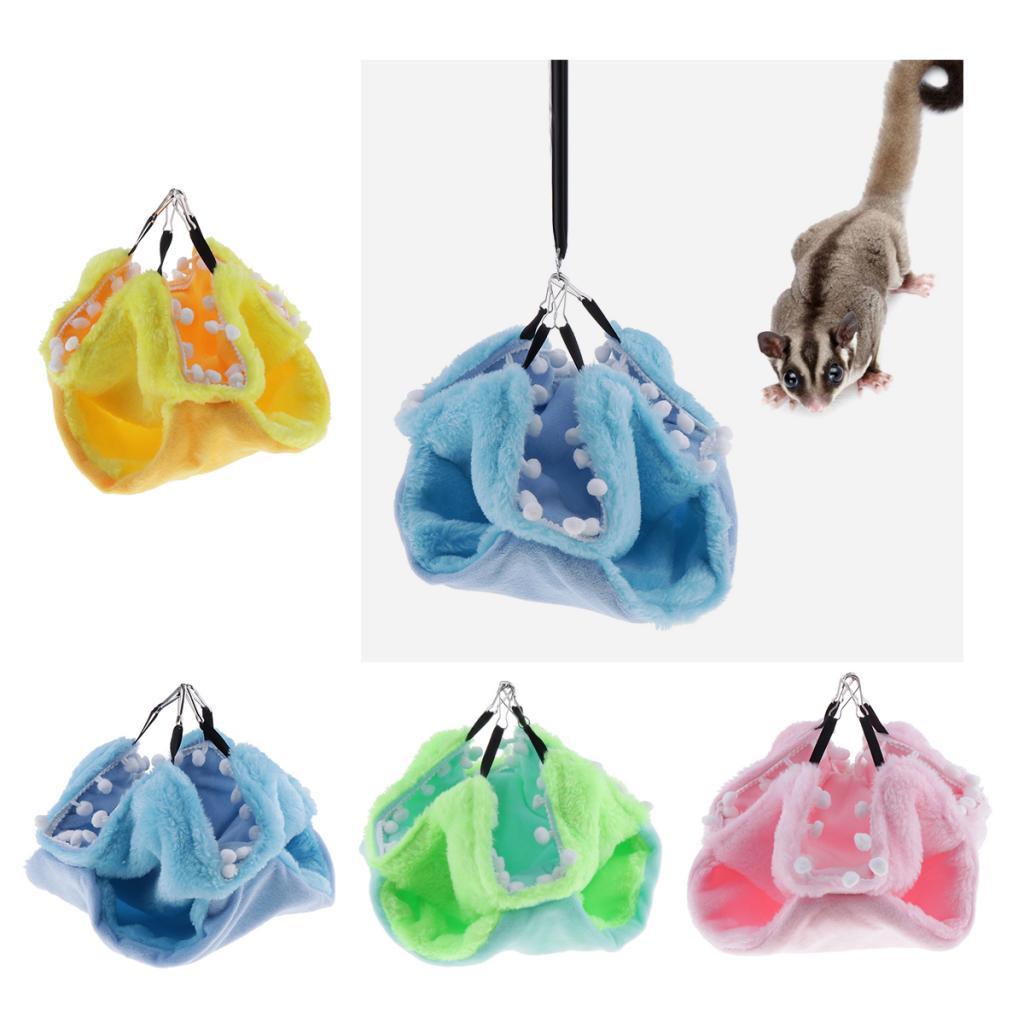 Small Animal Birds Cozy Hammock Winter Warm Nest For Hamster Birds Parrot Green