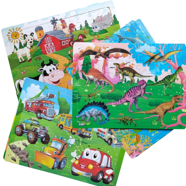 Combo 6 Đồ Chơi Tranh Ghép Gỗ Cho Bé Tranh Ghép Gỗ 3D, Tranh 9 Miếng Ghép, 12 Miếng Ghép, 16 Mảnh, 40 Mảnh và 60 Mảnh Ghép