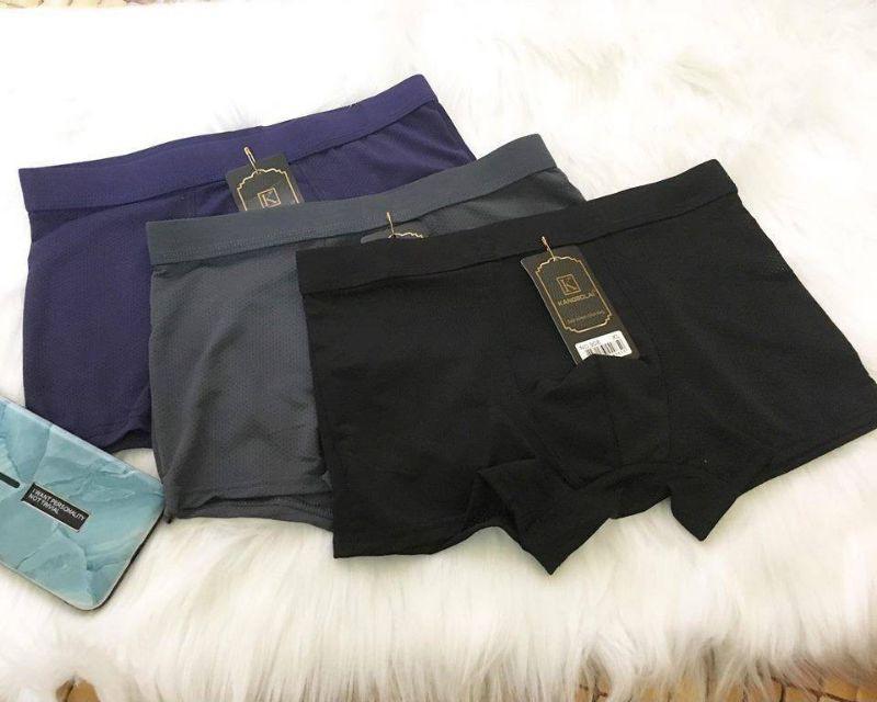 COMBO HỘP 4 QUẦN LÓT ĐÙI NAM LỖ NHỎ THÔNG HƠI MỊN MÁT CÓ KÈM HỘP
