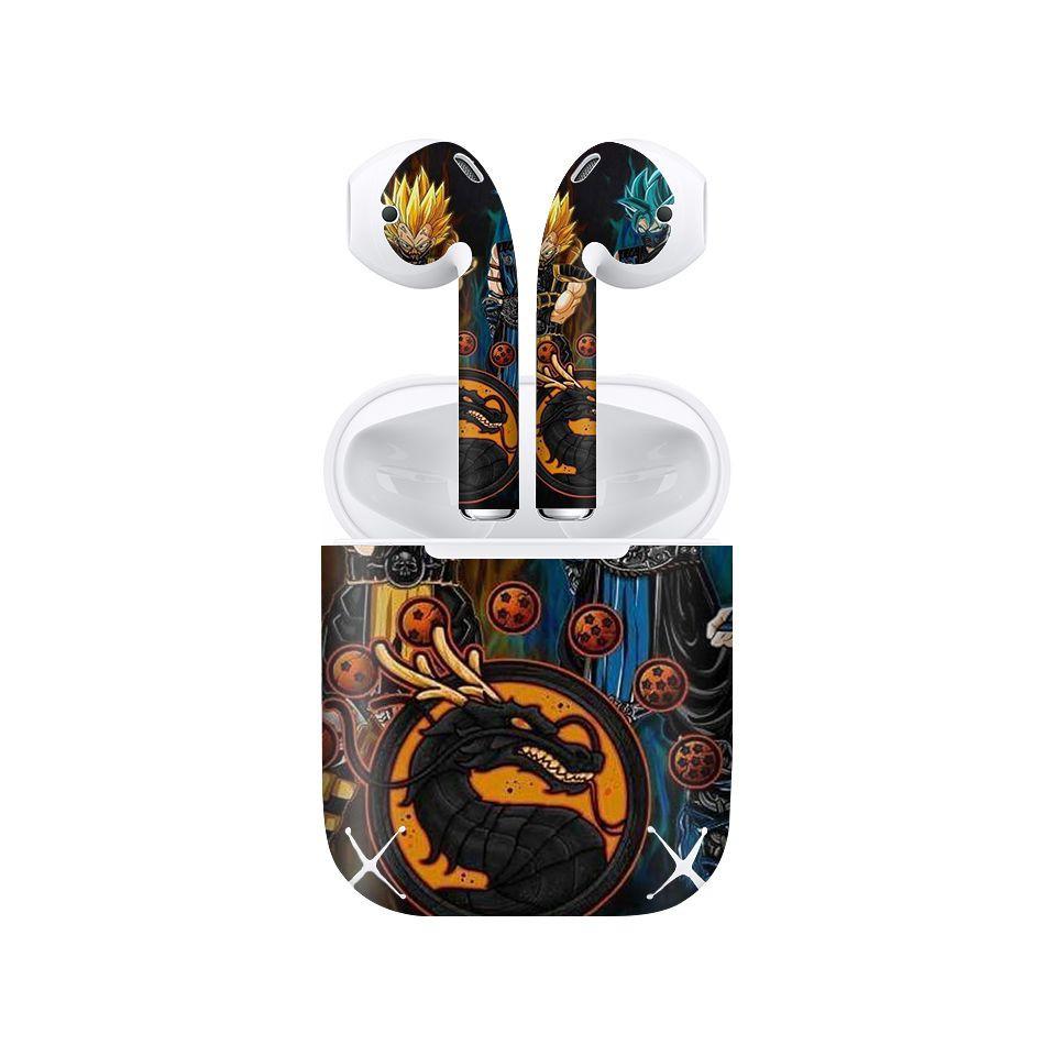 Miếng dán skin cho AirPods in hình Songoku Dragon Ball - 7vnr036 (AirPods ,1 2, Pro, TWS, i12)