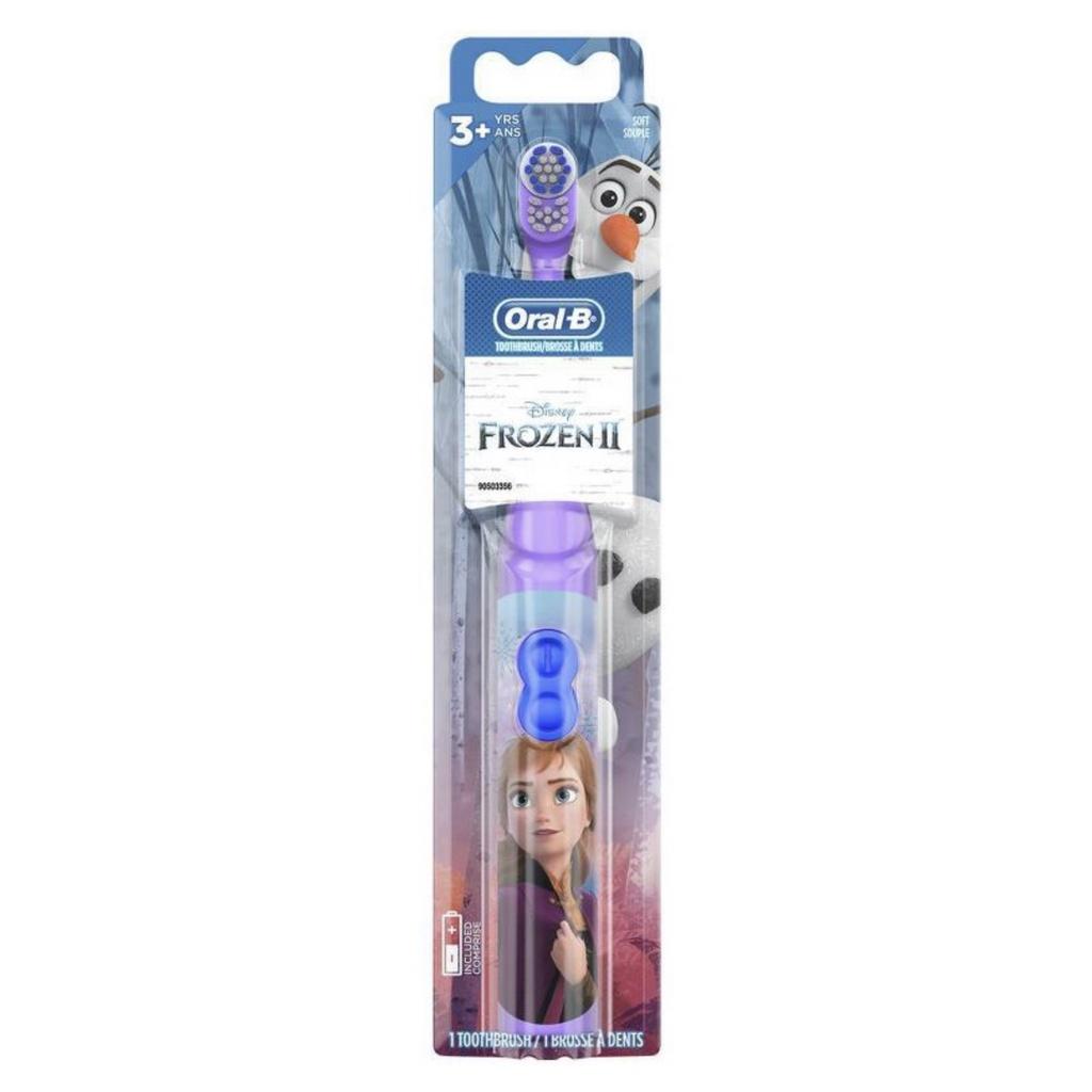 BÀN CHẢI TỰ ĐỘNG DÙNG PIN - SỢI MỀM CHO BÉ TRÊN 3 TUỔI Oral-B Kid's Battery Toothbrush, Frozen-Princes-Pixar-Star Wars