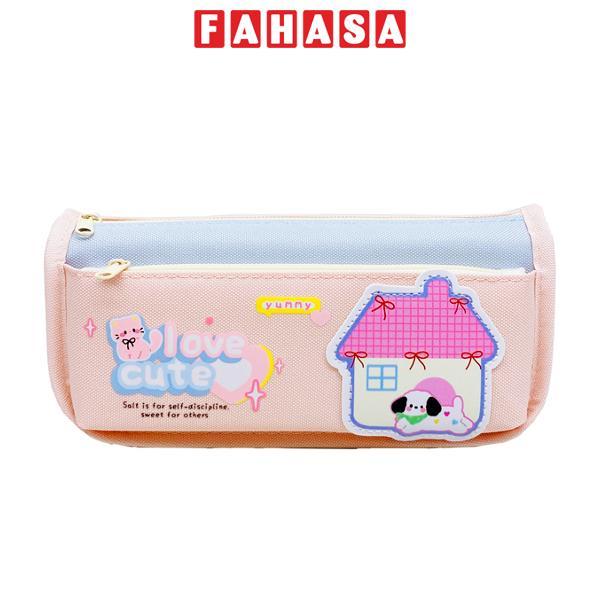 Bóp Viết Vải Love Cute - Yescholar 9415 - Màu Hồng