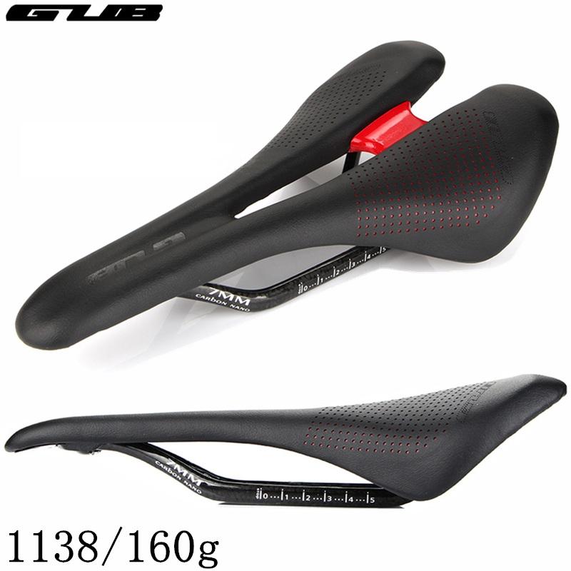 Padded Bike Saddle Comfy Lightweight Carbon Fiber Mountain Bike Bicycle Saddle Seat Universal