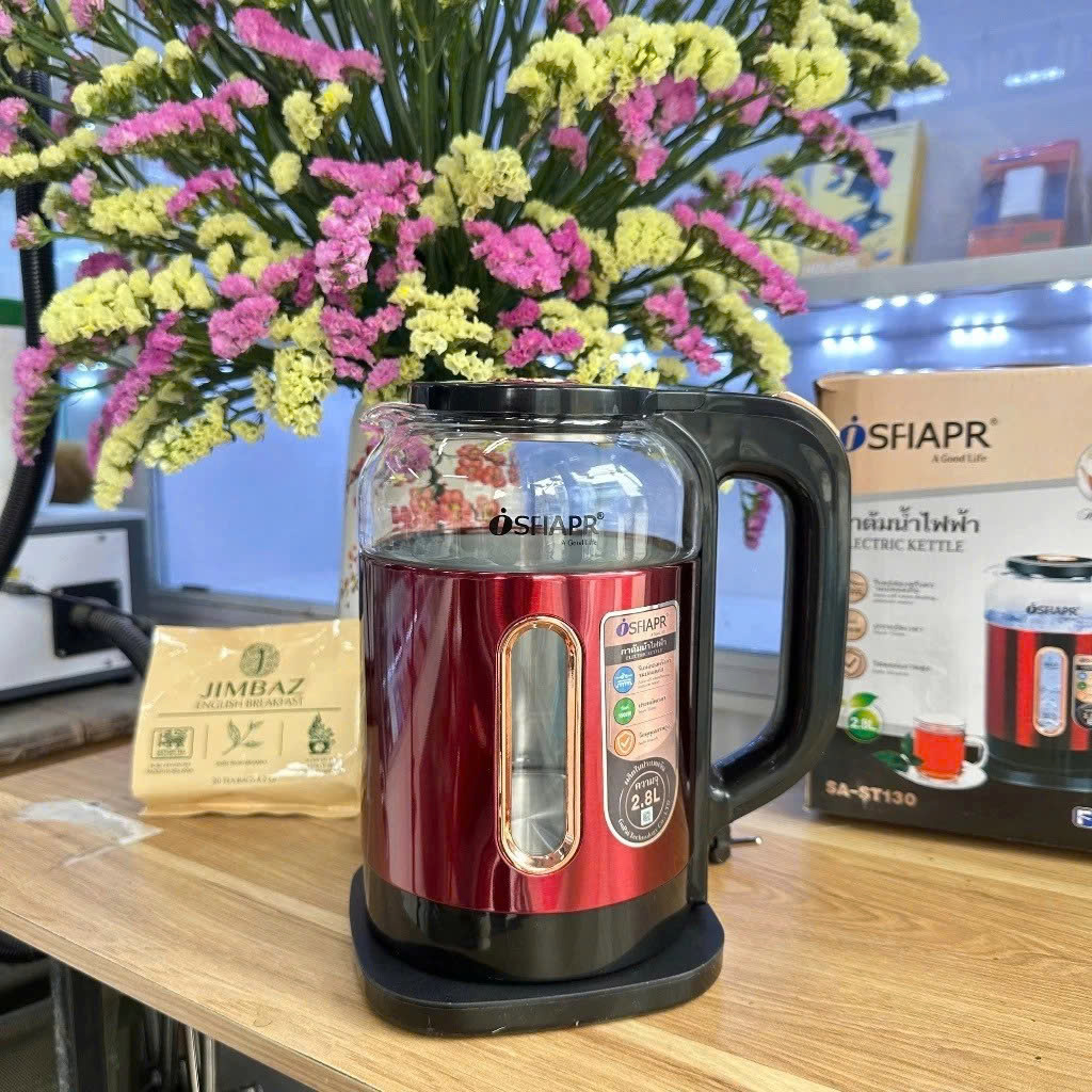 Ấm Đun Nước Siêu Tốc, Bình Nước Siêu Tốc Giữ Nhiệt SFIAPRT ST130 Thủy Tinh Dung Tích 2.8 lít - HÀNG CHÍNH HÃNG MINIIN