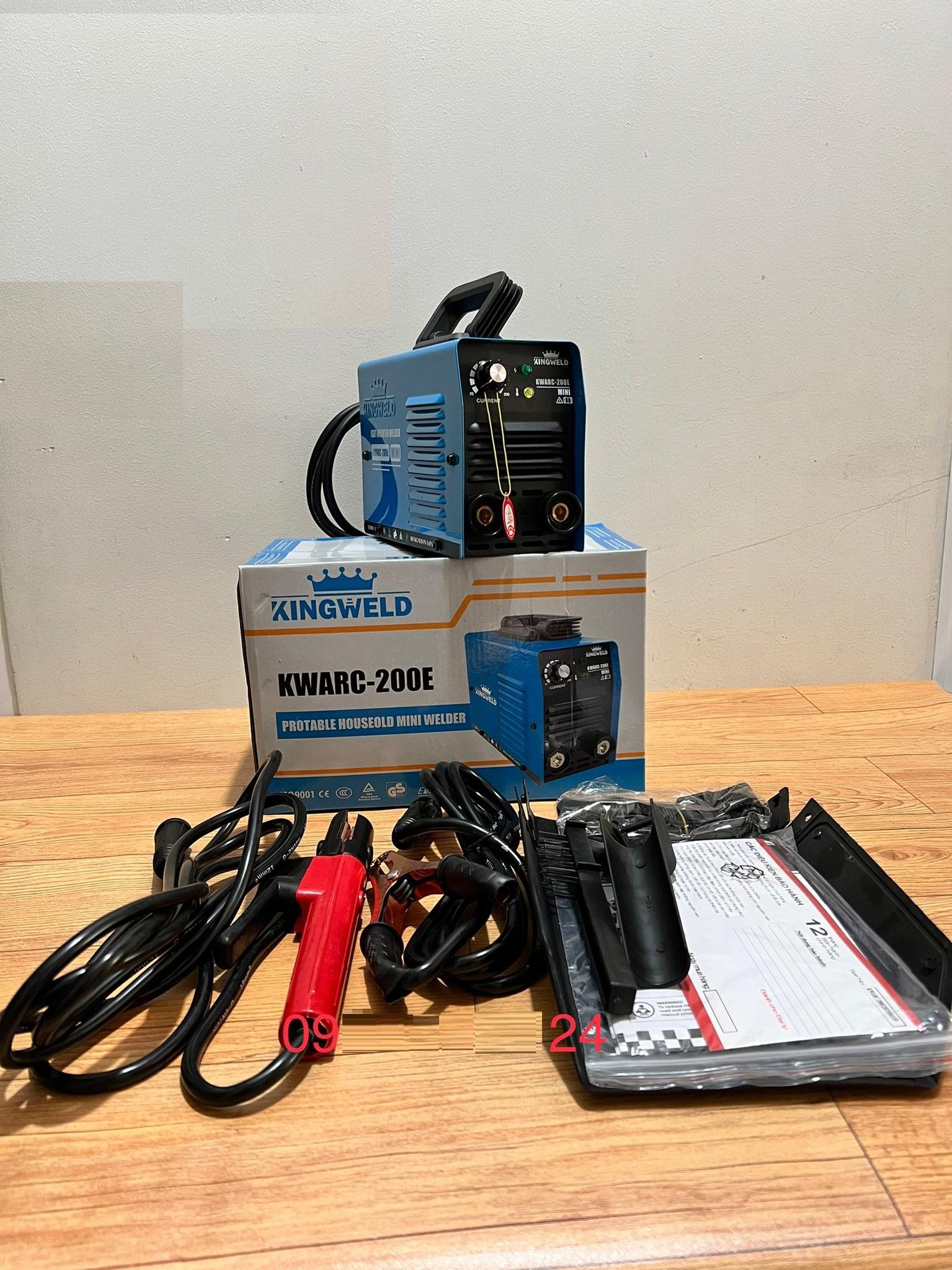 MÁY HÀN QUE MINI ĐIỆN TỬ KINGWELD KWARC-200E - HÀNG CHÍNH HÃNG