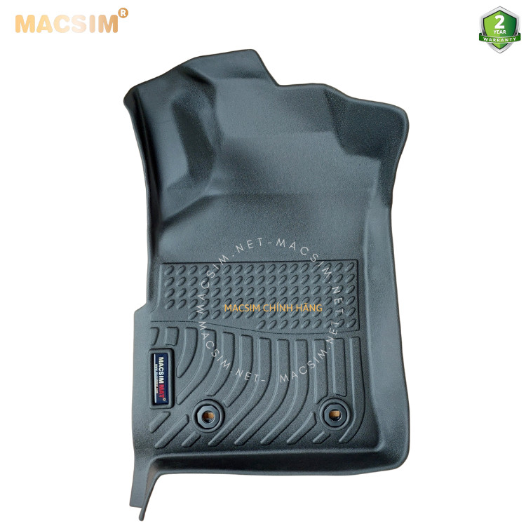Hàng loại 2 Thảm lót sàn xe ô tô Toyota Fortuner 2005-2016 Nhãn hiệu Macsim chất liệu nhựa TPE cao cấp màu đen