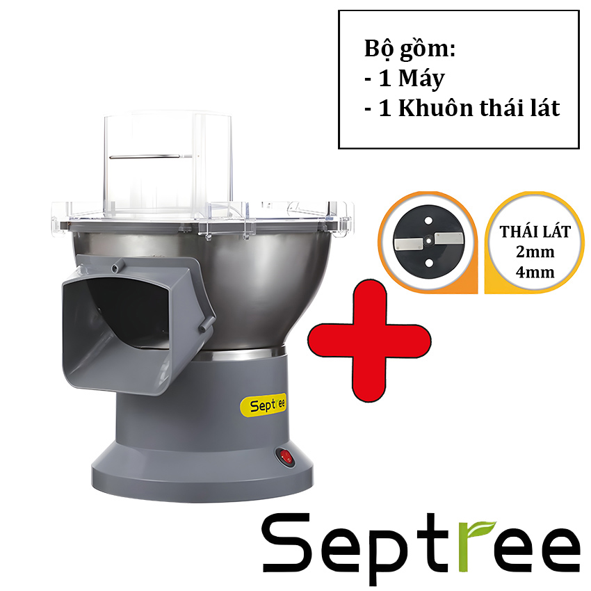 [ CHÍNH HÃNG ] Máy thái công nghiệp đa năng, thương hiệu Mỹ cao cấp Septree, Hợp kim nhôm + Thép không gỉ cao cấp - M1