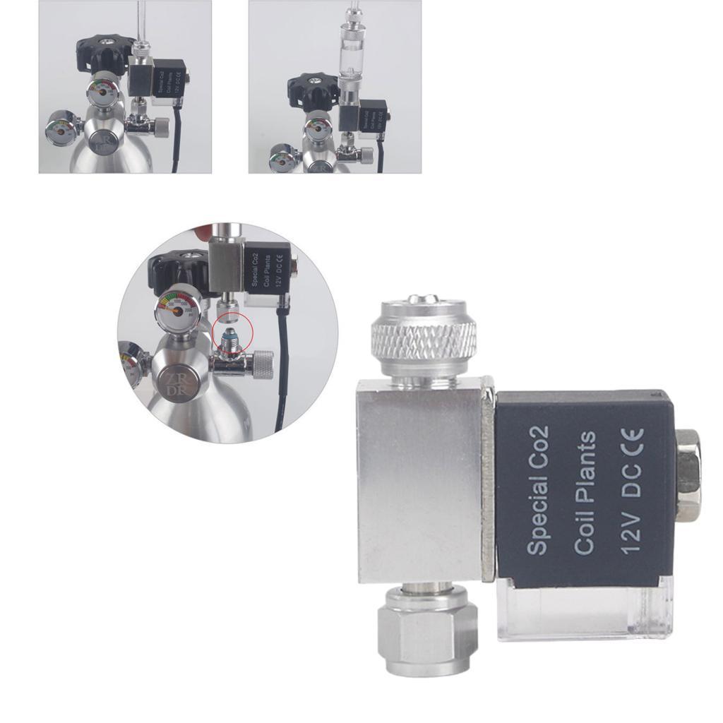 CO2 Aquarium Electric Solenoid Valve Magnetic Valve US Plug