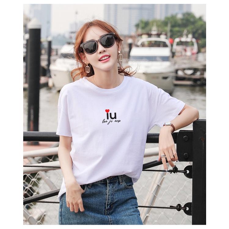 Áo nữ IU nhỏ xinh cute dáng rộng unisex