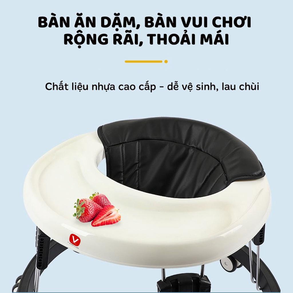 Xe tròn tập đi, xe tập đi cho bé điều chỉnh độ cao