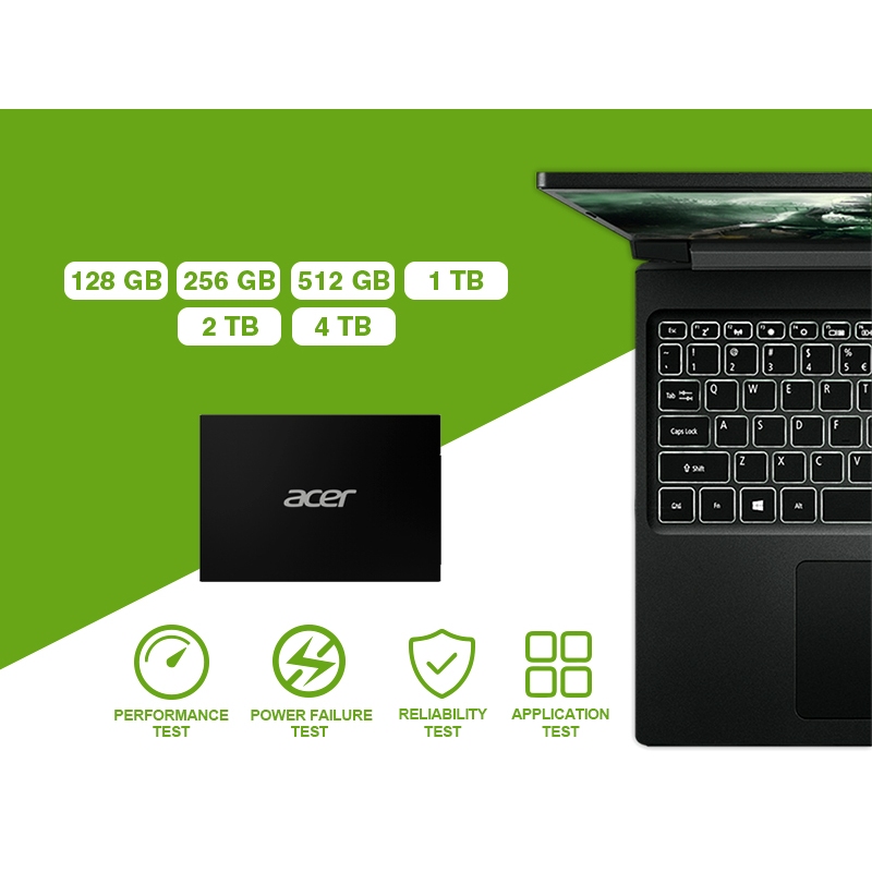 Ổ cứng SSD Acer RE100 2.5 inch SATA 3 tốc độ đọc 560MB/s 128GB/256GB/512GB - Hàng chính hãng bảo hành 5 năm