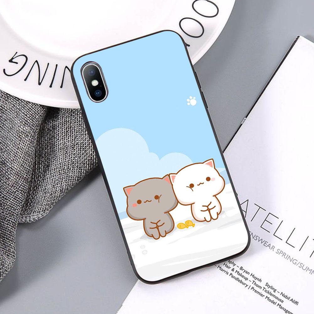 Ốp chống sốc cặp đôi chibi hot new dành cho iphone xs max / 11 pro max / 12 pro max / 12 mini / se / 5 / 6 / 7 - PC143