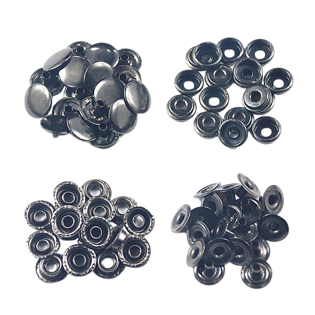 Chốt Khóa 50x Bấm Nút Stud Cho áo Khoác Da Quần Jean Túi Xách