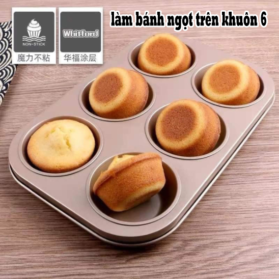 Set 5 Khay Nướng Chống Dính Chất Liệu Hợp Kim - dụng cụ làm bánh - khuôn làm bánh muffin - khuôn bán bánh mỳ, bánh pizza, bánh cup