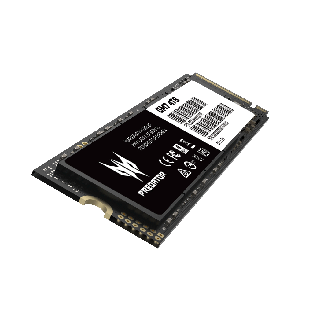 Ổ cứng Acer SSD Predator GM7 PCIe Gen 4.0 x 4, NVMe 2.0 Tốc độ đọc 7400 MB/s -  HÀNG CHÍNH HÃNG Bảo hành 5 năm