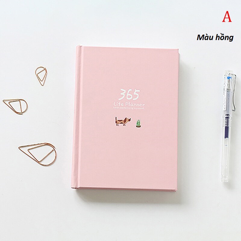 Sổ tay kế hoạch ghi chép Planner 365 Ngày nhật ký cao cấp Lalunavn