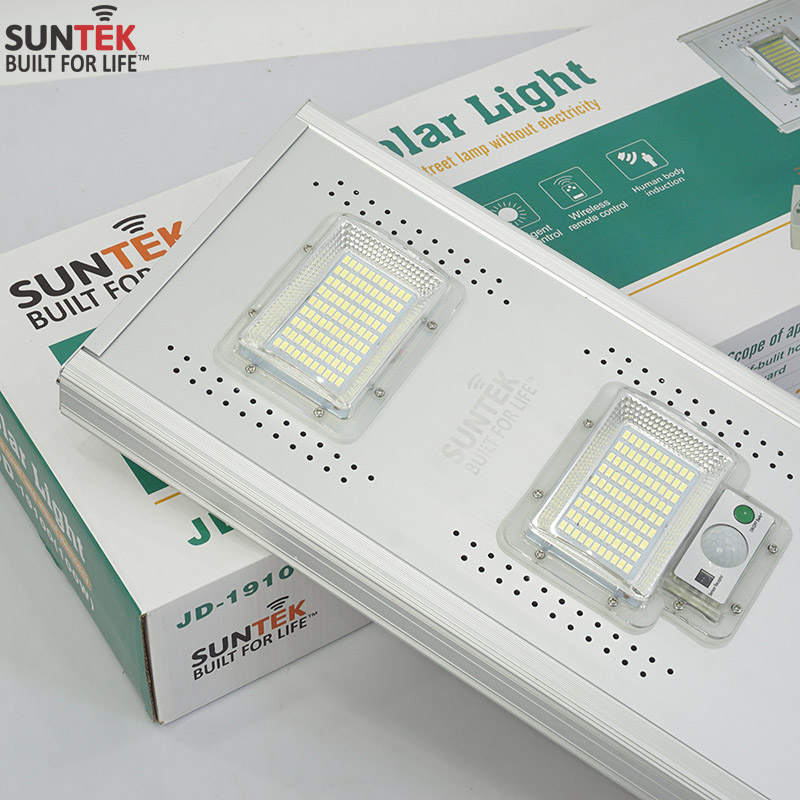 Đèn Đường Năng Lượng Mặt Trời Liền Thể SUNTEK LED Solar Street Light JD-19100 100W - Hàng Chính Hãng