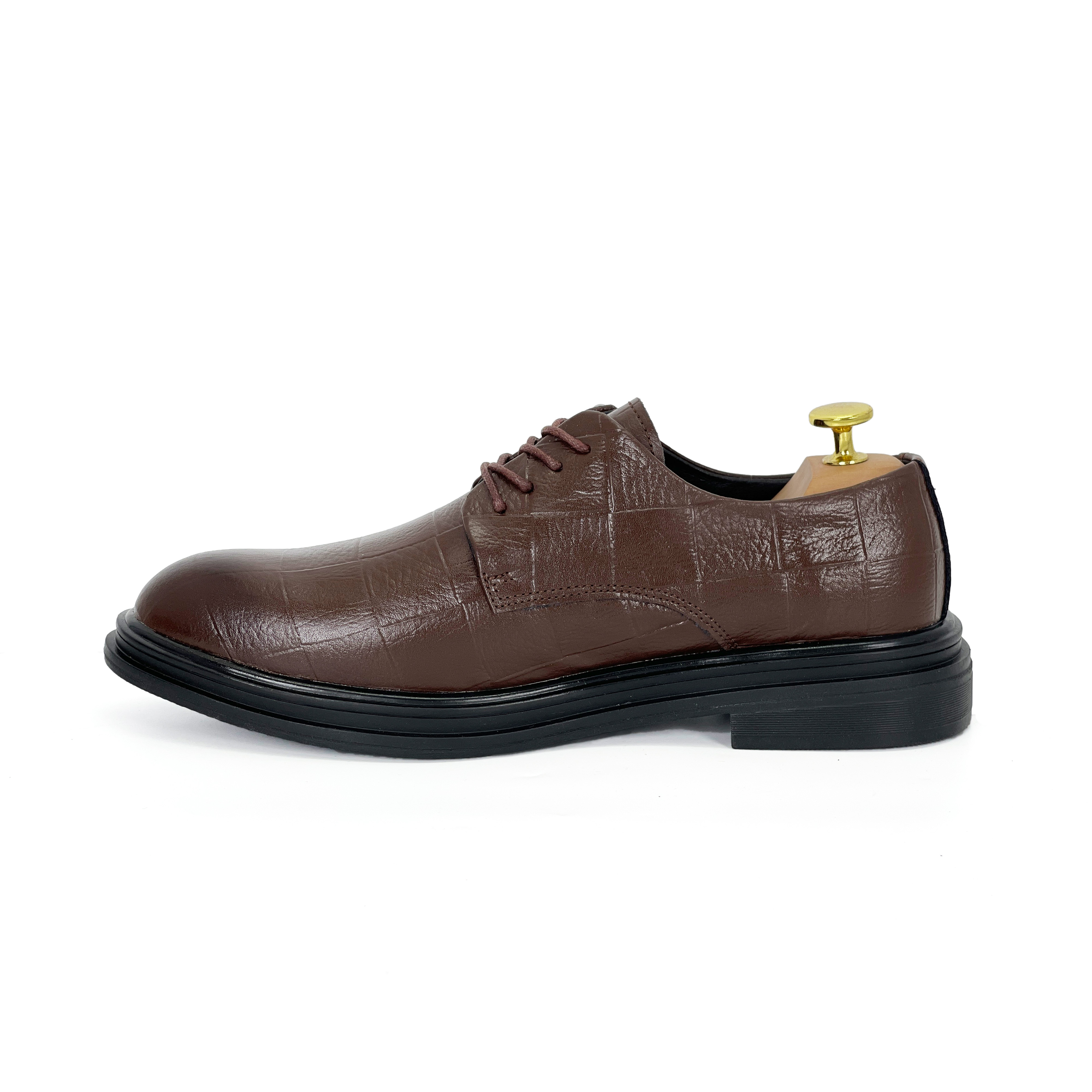 Homme Trieste - Classic Toe Oxford Italian Leather Dress Shoes