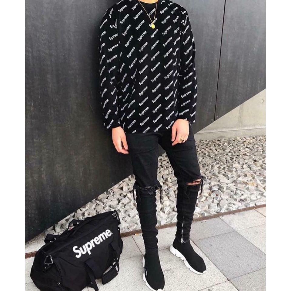 QUẦN JEAN SKINNY RÁCH GỐI KHÓA ZIP GẤU, KHÔNG ZIP GẤU SIÊU CẤP