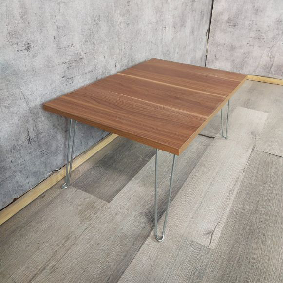 Bàn học gấp gọn, bàn bệt gỗ kích thước 60x40 cm khung chân kim loại, chắc chắn, độ bền cao - FUFUTECH