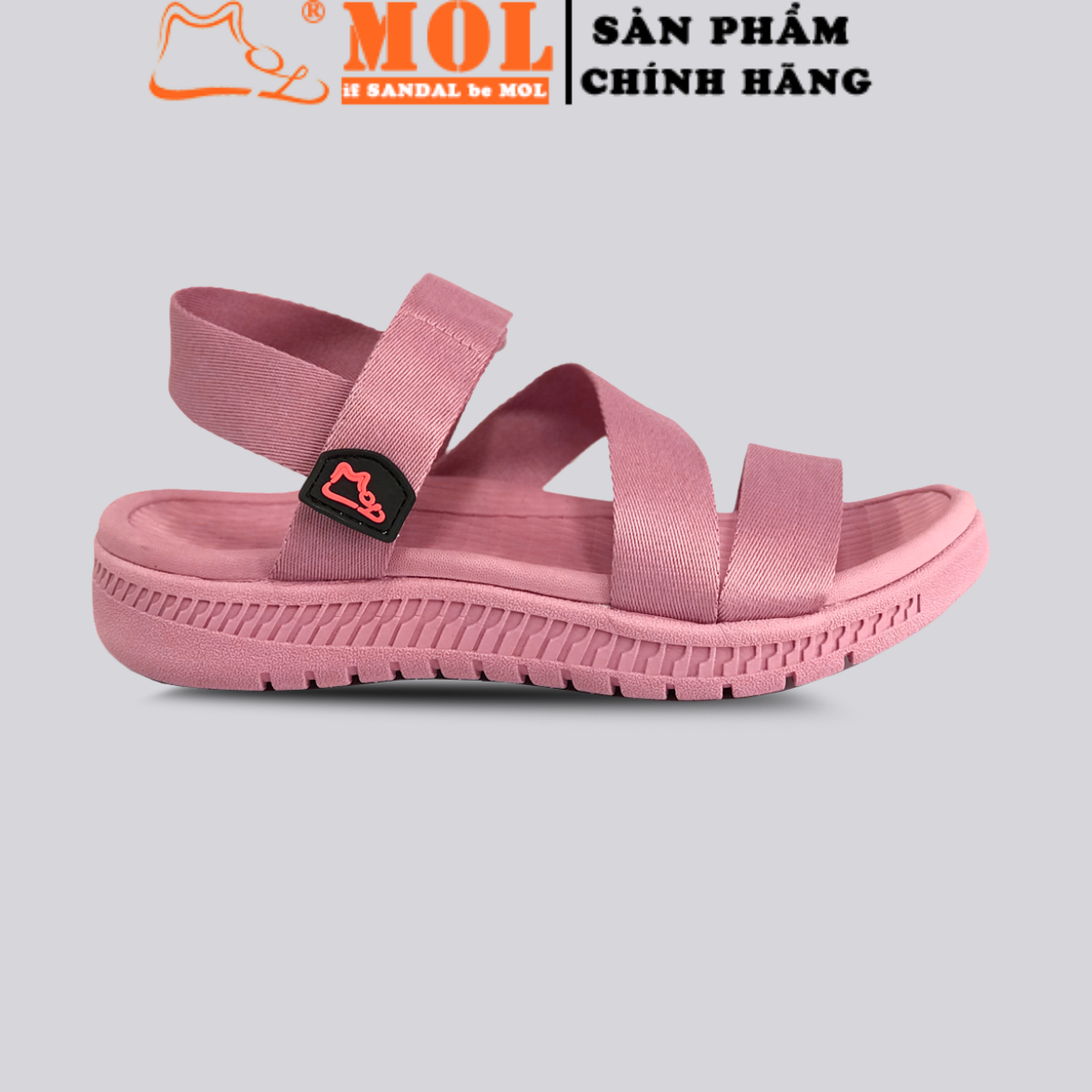 Sandal unisex nam nữ quai ngang cao cấp hiệu MOL MS2P2