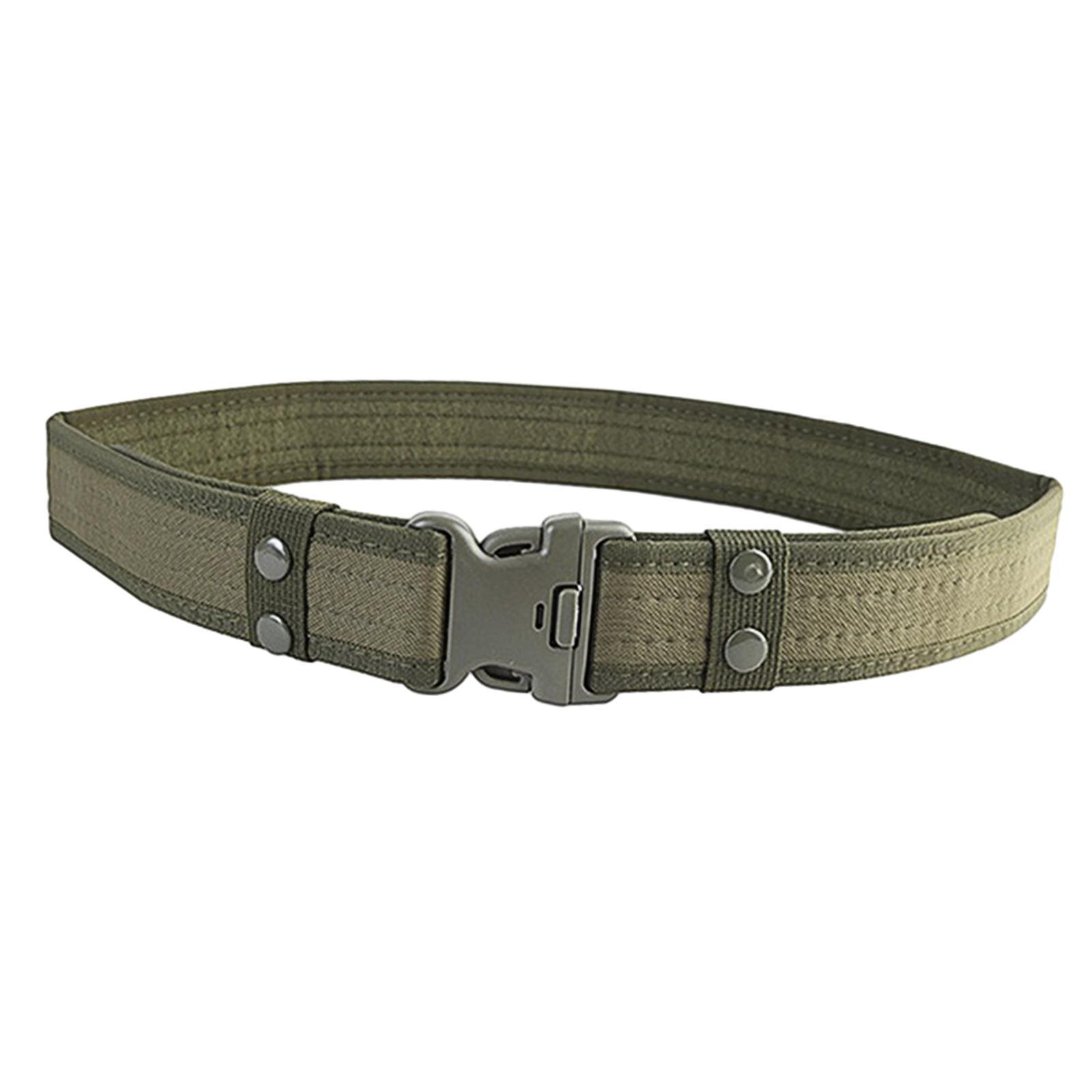 Men's Outdoor Belts Wear Resistant Outer Belt Waistband with Heavy Duty Quick Release Buckle for Leisure Sport Hiking Hunting