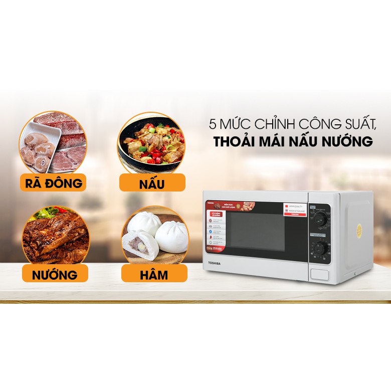 Lò vi sóng Toshiba ER-SGM20VN 20 lít - HÀNG CHÍNH HÃNG
