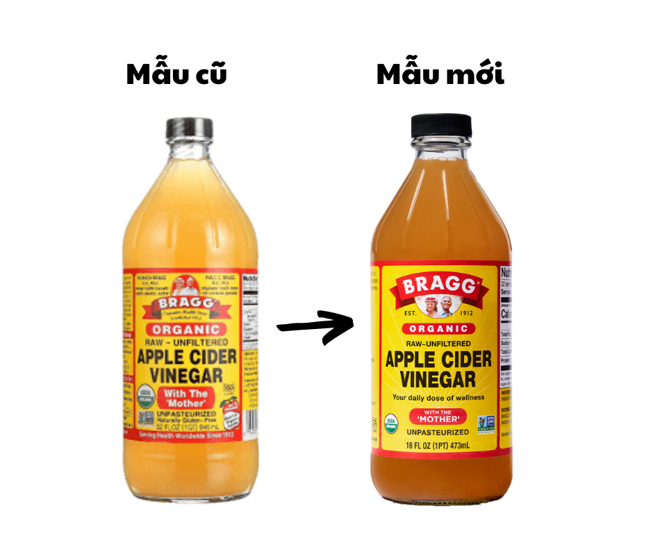 Giấm táo hữu cơ Bragg 473ml