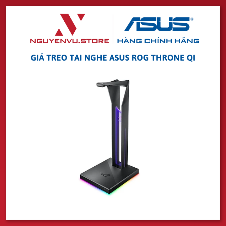 Giá treo tai nghe Asus ROG Throne Qi - Hàng Chính Hãng