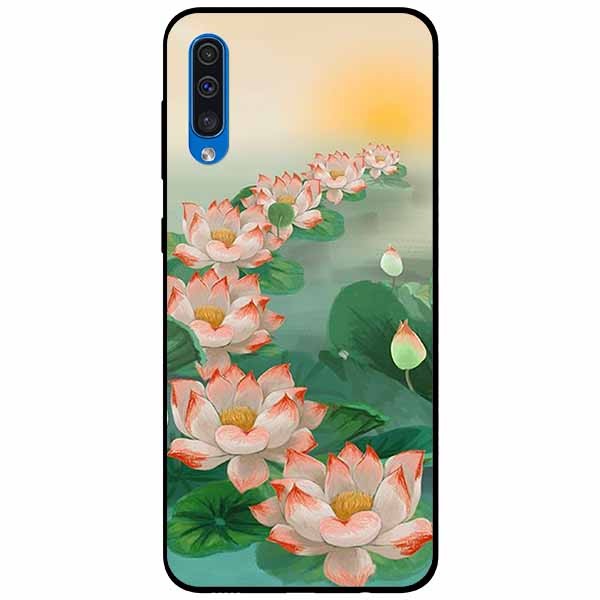 Ốp lưng in cho Samsung A50s Mẫu Bảy Đóa Sen