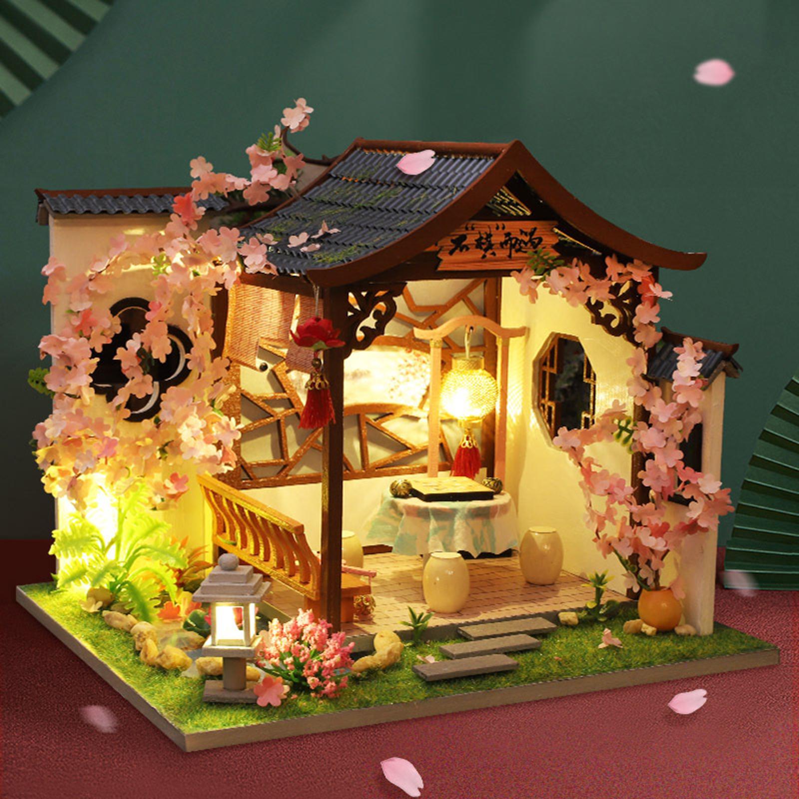 Mini House Kits Wooden Miniature Dollhouse DIY Kits Creative Room for Teens Gifts