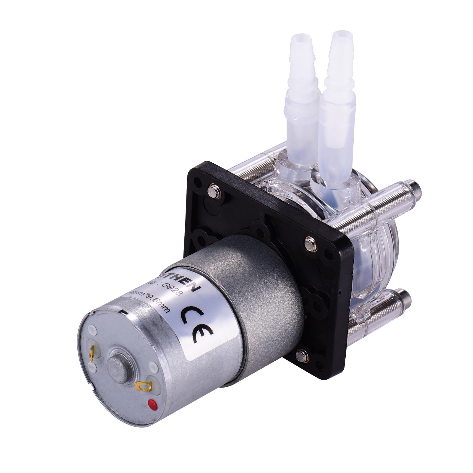 GROTHEN DC 24V Peristaltic Pump with Silicone Tubing High Flow Water Liquid Pump Dosing Vacuum Pump Self-Priming