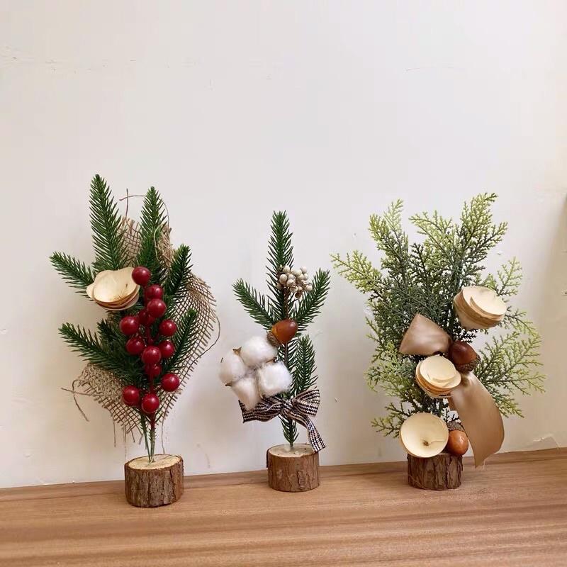 Cây thông hoa khô bằng gỗ/trang trí noel