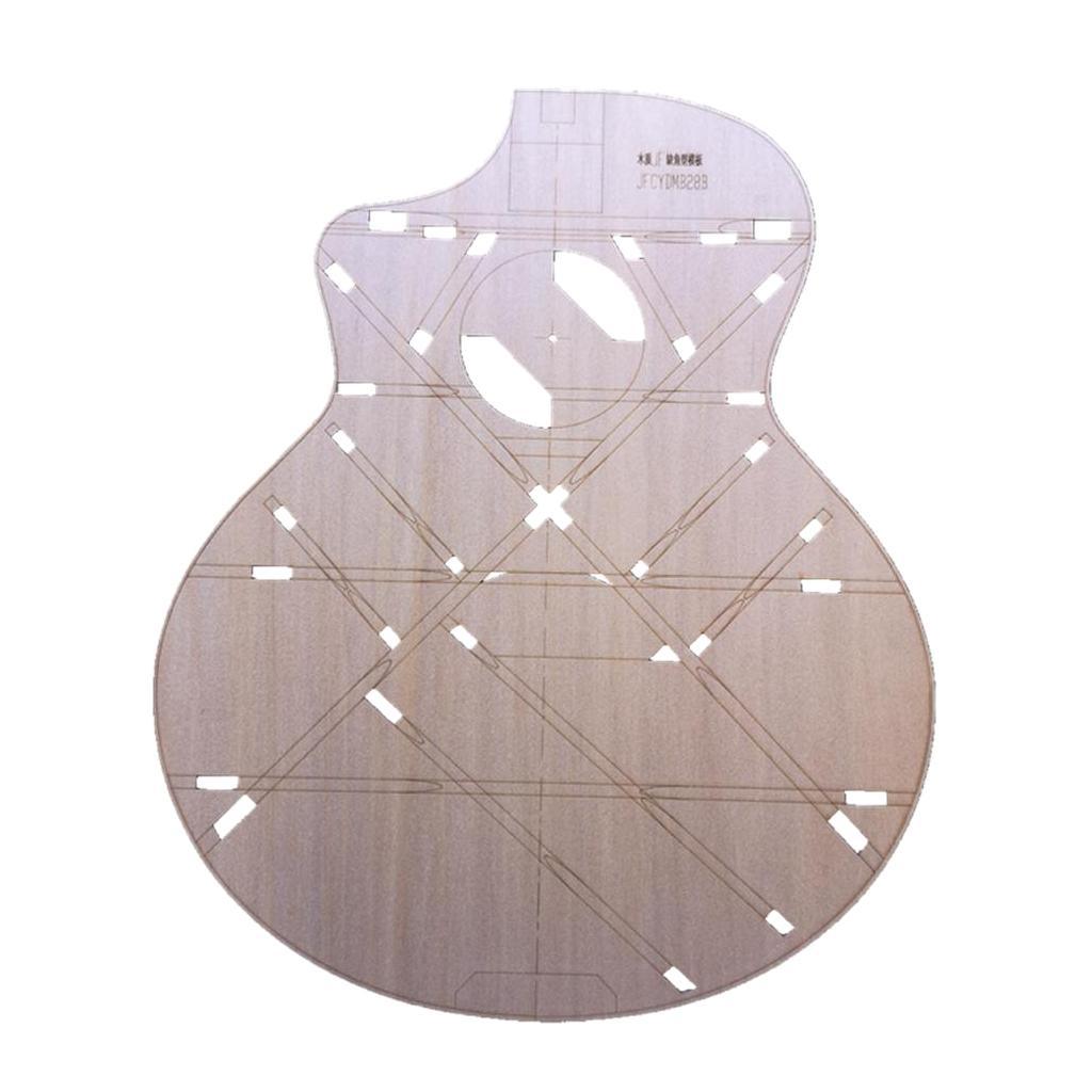 41" Unfinished Wood JF Corner Guitar Body Template Luthier DIY Accessories