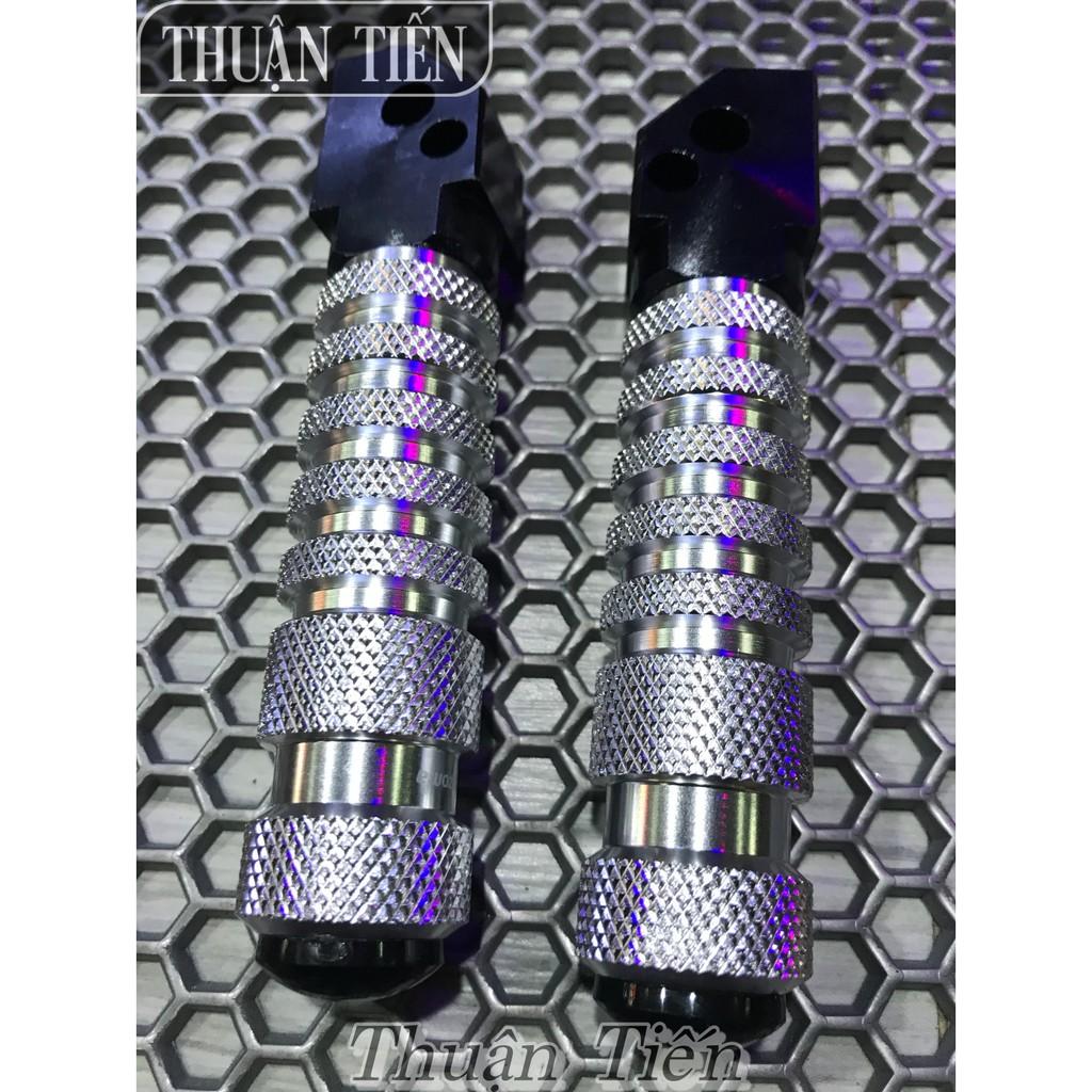 GÁC CHÂN SAU NHÔM KHÍA MÀU DÙNG CHO HONDA HOẶC YAMAHA ĐỦ MÀU CHẾ ĐƯỢC NHIỀU LOẠI XE