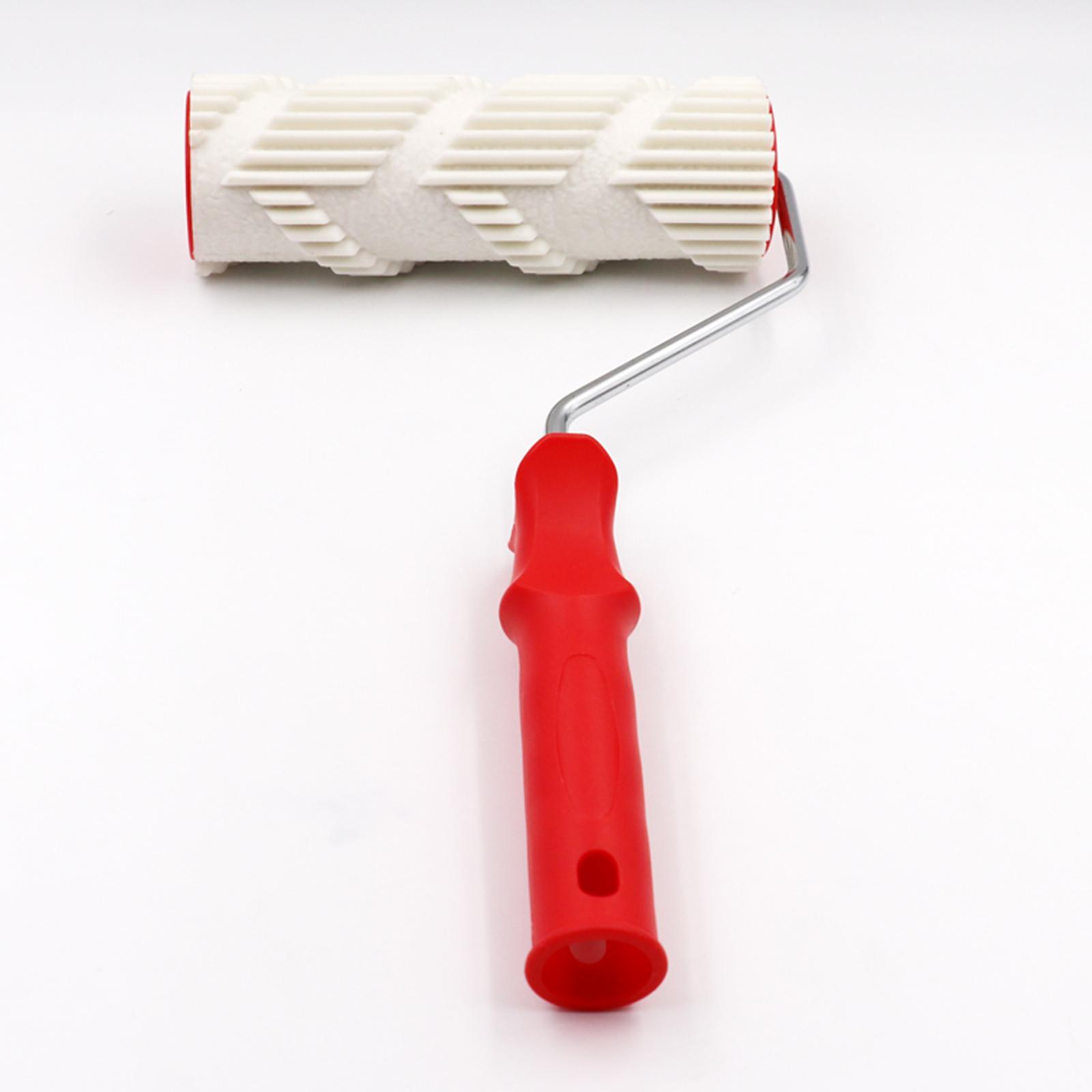 DIY Patterned Paint Roller, Por Decorative Wall Painting Tool Rubber Roller for Home Decor