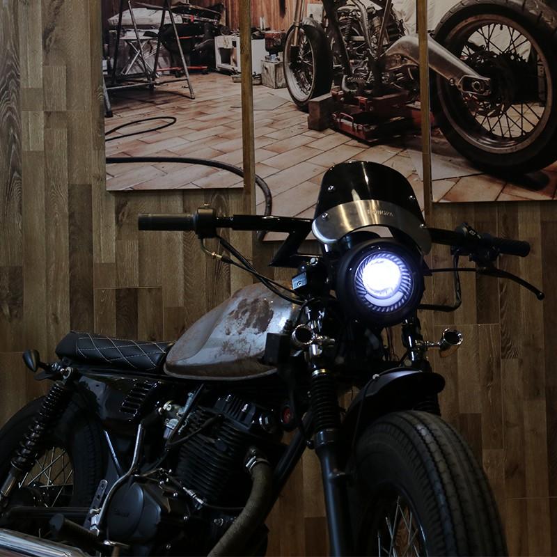 Đèn Pha 6.5 Bóng Led Cho Xe Mô Tô