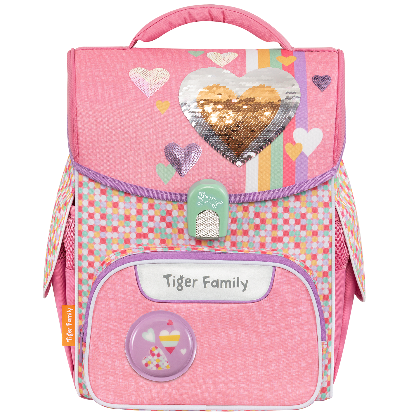 Ba Lô Chống Gù Jolly Schoolbag Pro 2S - Pink Amour - Sequins - Tiger Family TGJL-018A(3)