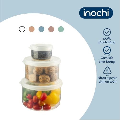 Bộ 3 hộp thực phẩm tròn Inochi 75015002500ml