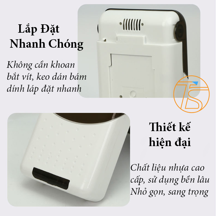 Hộp Đựng Muỗng Đũa Thông Minh Khử Khuẩn Sấy Khô Dán Tường 3in1 Kèm Adapter Và Dây Cáp - Máy Xấy Thìa Muỗng Trong Nhà Bếp Sử Dụng Điện 220V