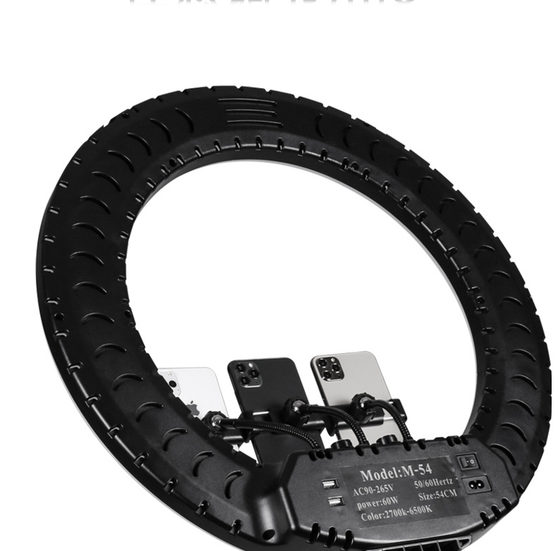 Đèn livestream 54Cm, Đèn Led Trợ Sáng, Chiếu Sáng Studio, Makeup, Quay Phim , Chụp Ảnh, Livetream, Selfie, Xăm nghệ thuật Kèm Kẹp Điện Thoại Tùy Chỉnh