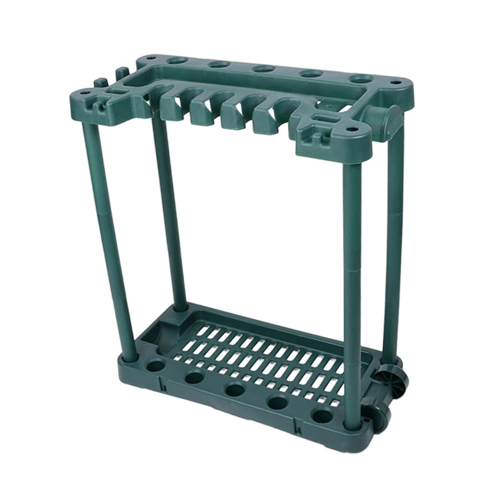 Garden Tool Organizer Utility Rack Hand Tools Holder for Indoor Outdoor Home