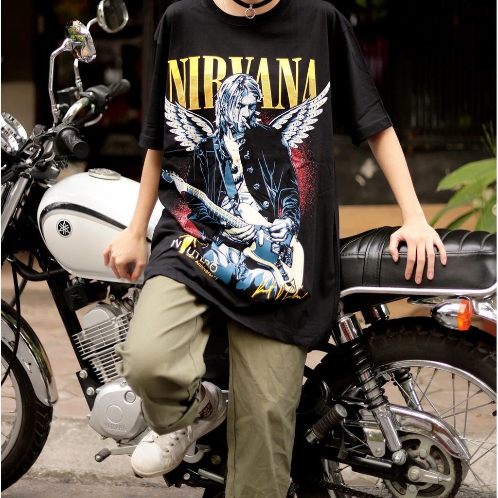 Áo Rock band tee: áo phông 100% cottong - hàng Thái Lan - Kurt Cobain Nirvana NTS 302