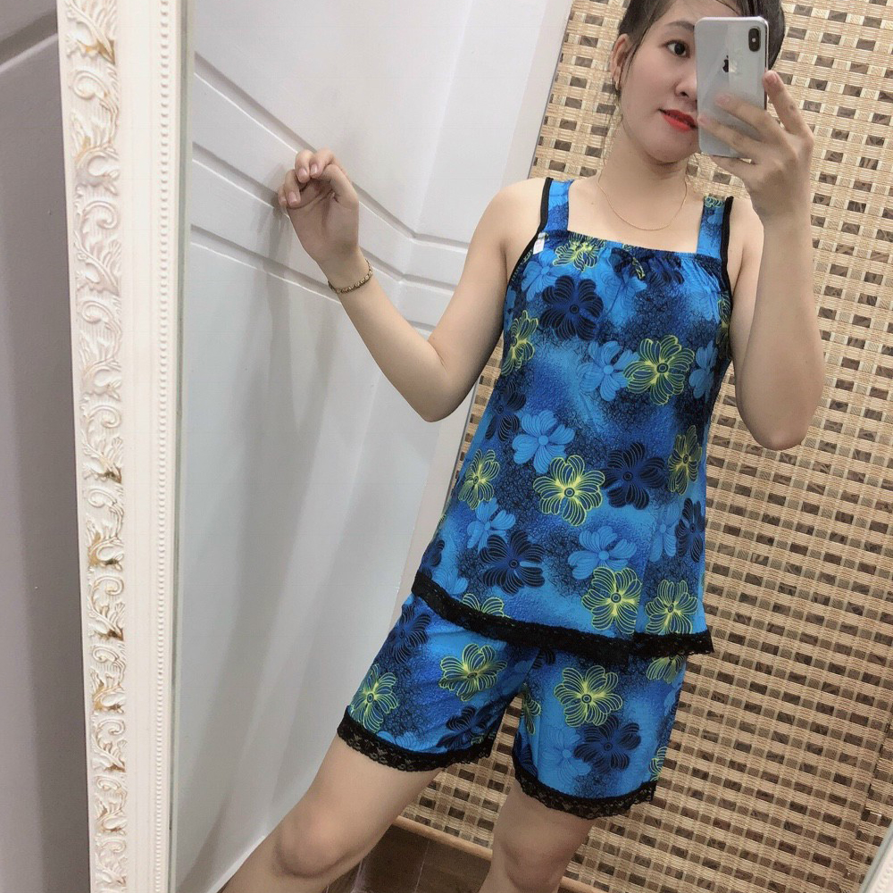Đồ Bộ Quần Ngắn Phối Ren