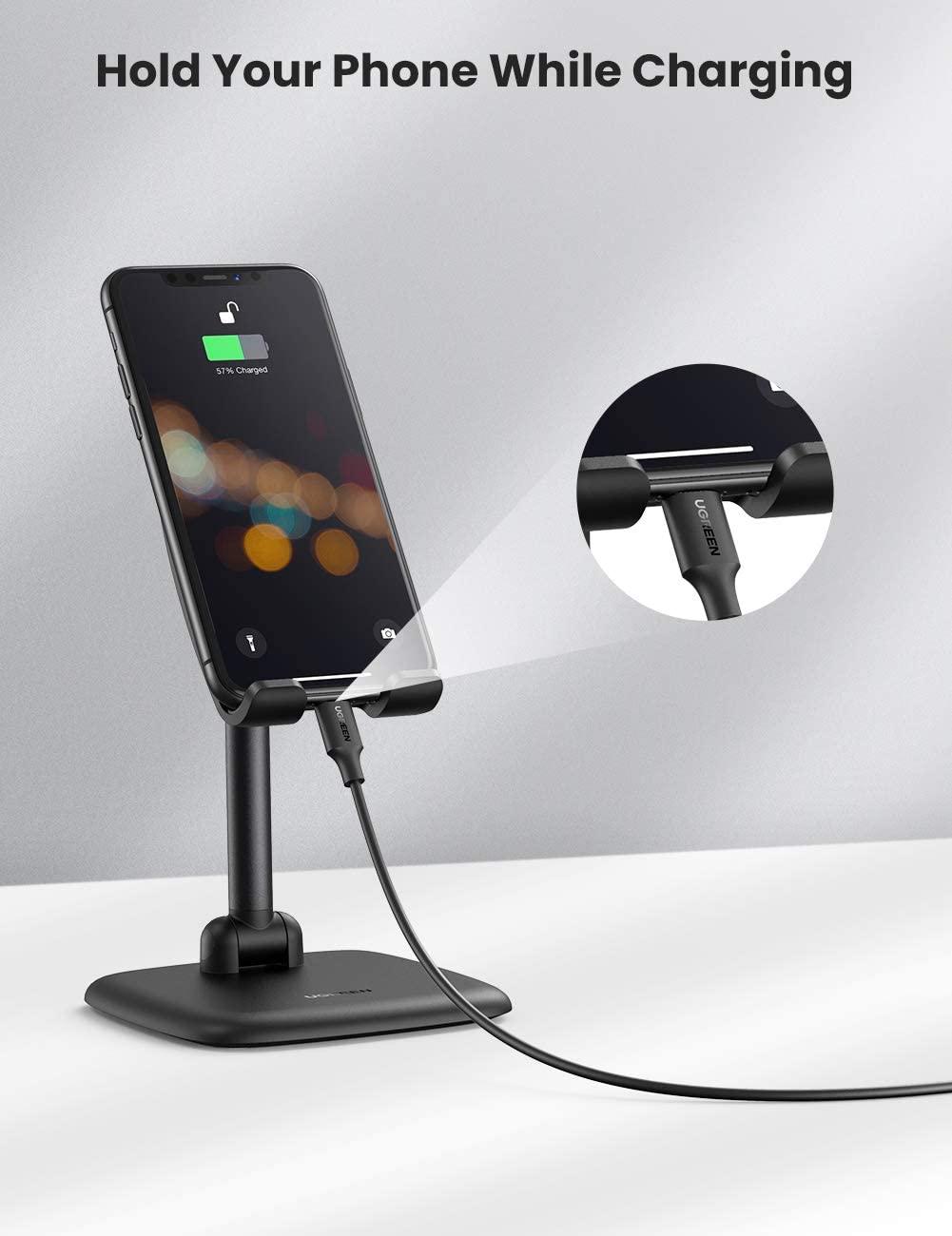 Ugreen UG10999LP287TK có thể gập lại giá đỡ điện thoại di động màu đen - HÀNG CHÍNH HÃNG