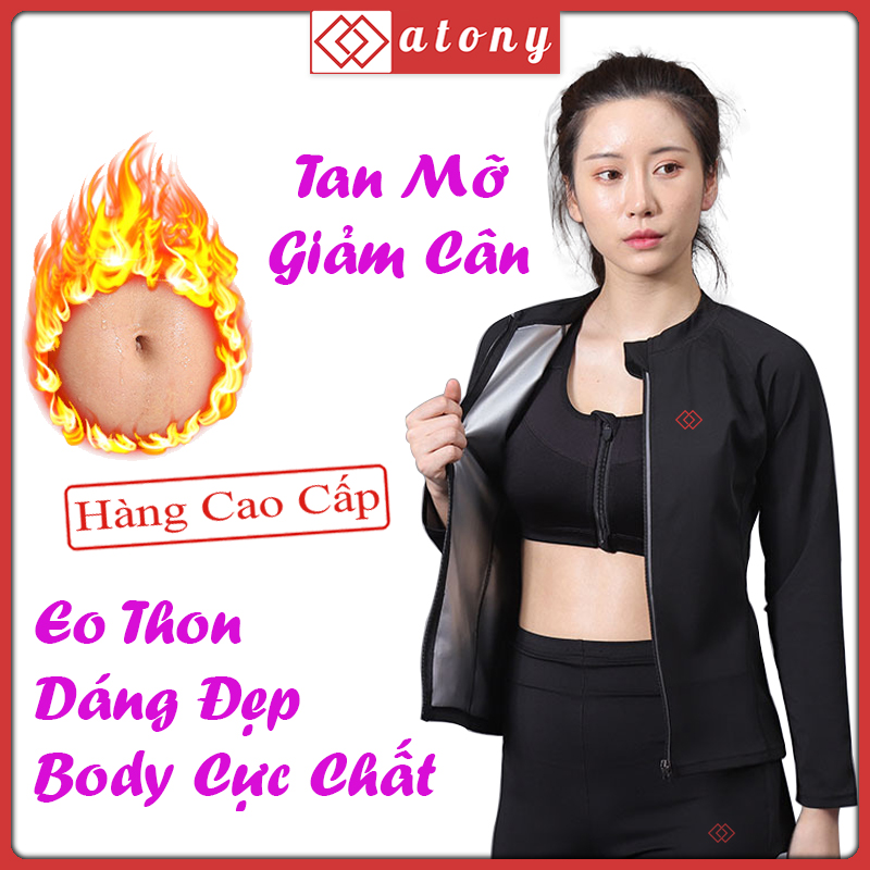 Áo Sinh Nhiệt Tan Mỡ Bụng ATONY, Tăng Cường Đốt Cháy Calories, Mỡ Thừa, Đổ Mồ Hôi - Hàng Chính Hãng