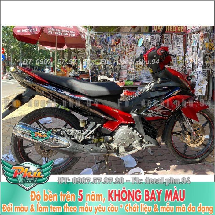 Tem rời Exciter 135 Lc đỏ đen  -1