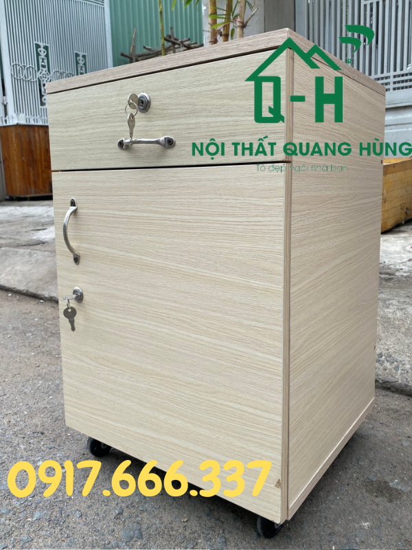 TỦ ĐẦU GIƯỜNG 1 CÁNH 1 NGĂN KÉO MFC CAO CẤP