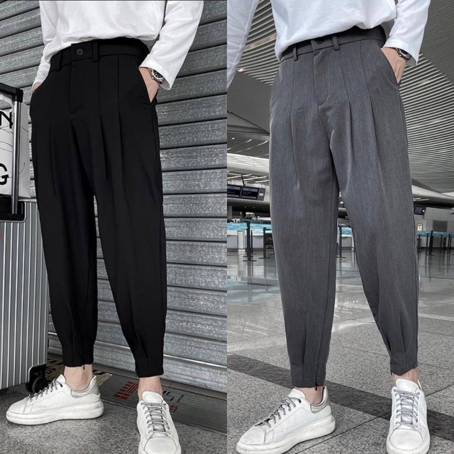 Quần Âu Nam Ống Rộng Vải Hàn cao cấp, Quần Tây Jogger Phong Cách Mới Lên Dáng Cực Đẹp